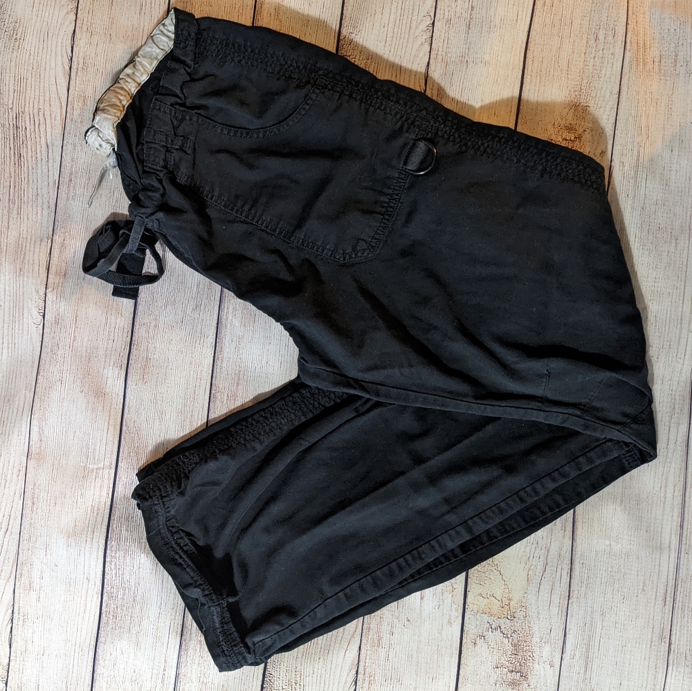 Koi Lindsey Cargo Scrub Pants, Women's Medium Tall, Black